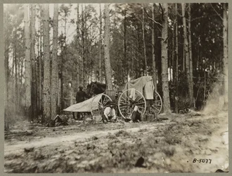 Bradys fotoudstyr foran Petersburg, Virginia 1864